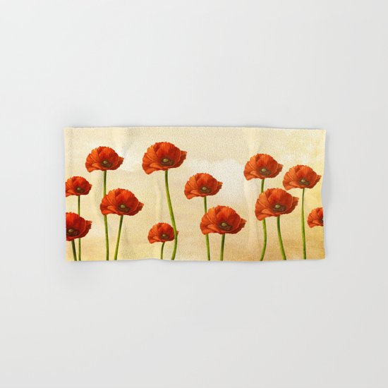 Where the Poppies Bloom Hand & Bath Towel