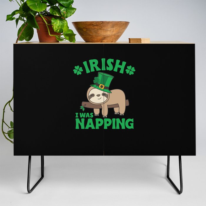 Sloth Ireland Saint Patrick's Day I What Napping Credenza
