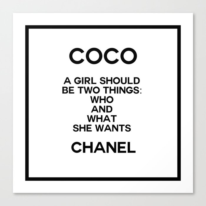 Chanel No. 5 in Black and White II by Coco Chanel Poster & Canvas Prints