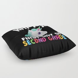Happy First Day Of Second Grade Unicorn Floor Pillow