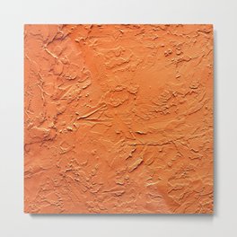 Tangerine-Orange Colored Mesmerizing Textured Wall Metal Print | Orangetangerine, Abstractorange, Texturedabstract, Dec02, Orangehuesabstract, Graphicdesign, Abstracttexture, Tangerineorange, Orangetexturewall, Abstracttangerine 