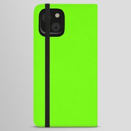Bright Fluorescent  Green Neon iPhone Wallet Case