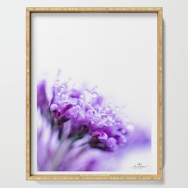 Floral Photography "PURPLE FANTASY" Serving Tray