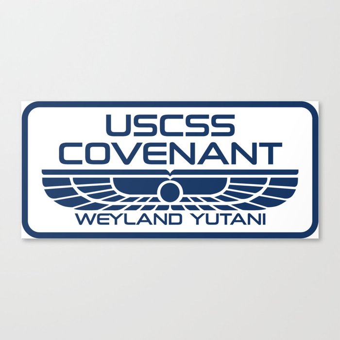 Uscss Covenant Weyland Yutani With Border Canvas Print By Pcb1981 Society6
