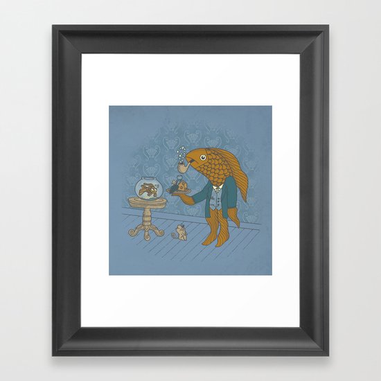 Big Eyed Fish Framed Art Print