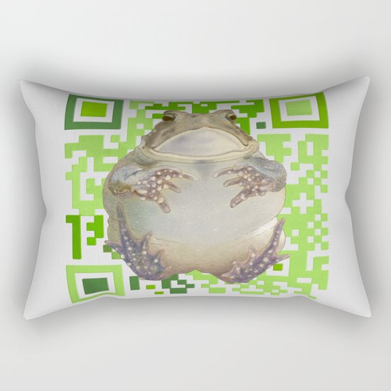 EcoQR Toad Rectangular Pillow