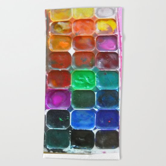 Watercolours Beach Towel