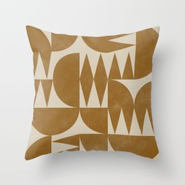 Woodblock Pattern Throw Pillow