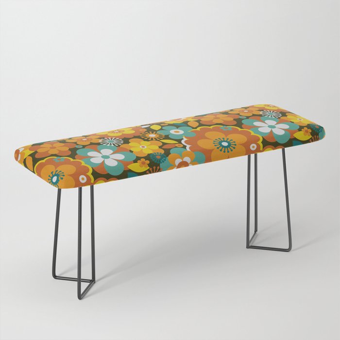 Groovy Florals – 70s Bench
