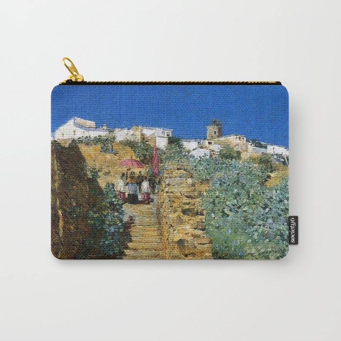 Classical Masterpiece 'Church Procession, Spain, Spanish Steps' by Frederick Childe Hassam Carry-All Pouch
