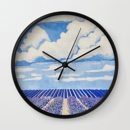 Lavender Fields Forever  Wall Clock