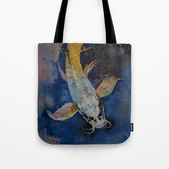 Dragon Koi Tote Bag