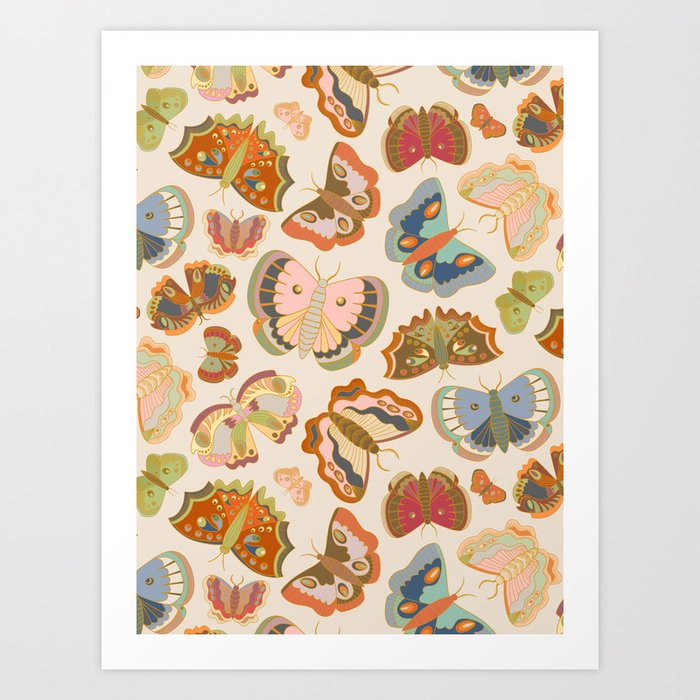 Magic Moths Art Print