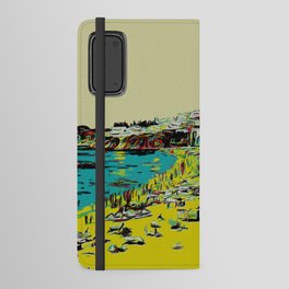 Travel poster - Albufeira beach, Algarve Portugal vintage travel Android Wallet Case