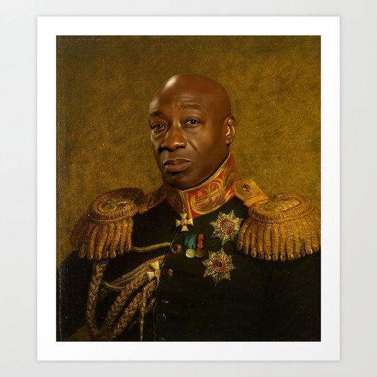 Michael Clarke Duncan - replaceface Art Print