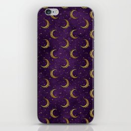 Purple Moon  iPhone Skin