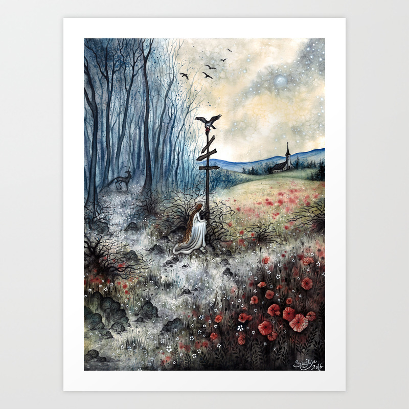 Sometimes I Feel Like I Want To Leave Art Print By Sieskja Society6