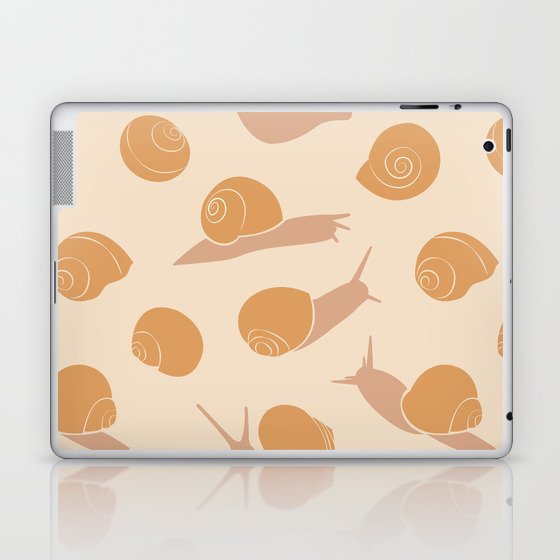 Retro Snail Pattern Laptop & iPad Skin