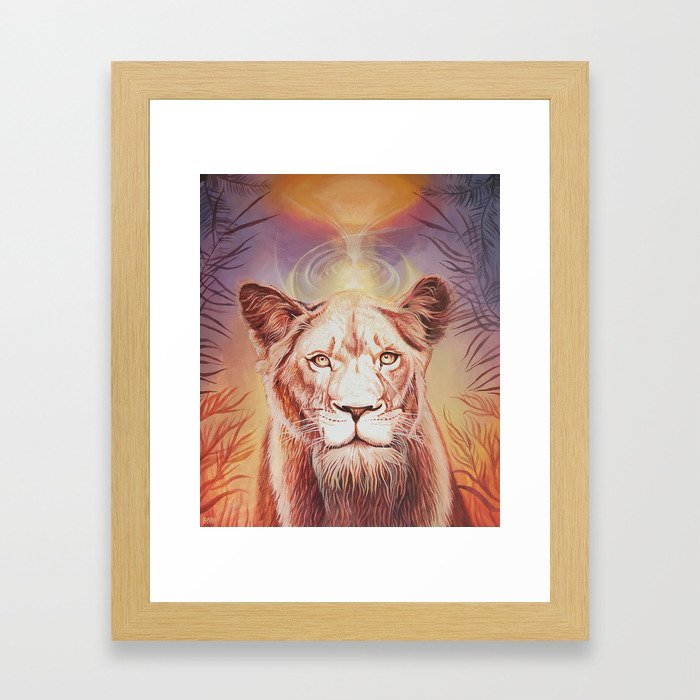 Sol Lioness Framed Art Print