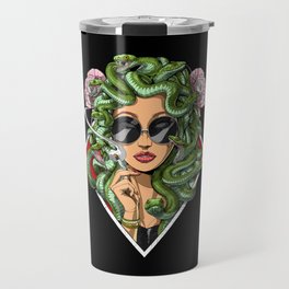 Medusa Hippie Smoking Weed Travel Mug