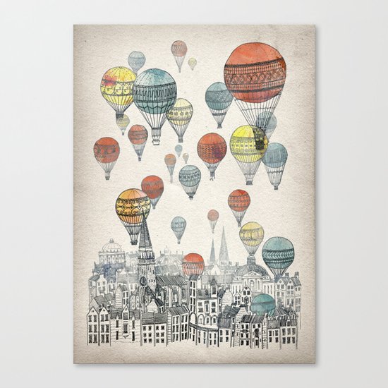 Voyages over Edinburgh Canvas Print