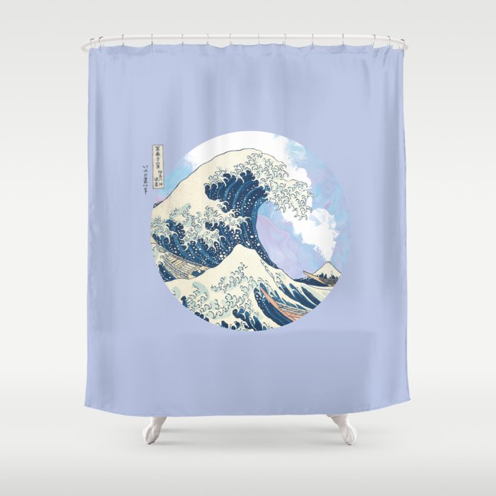 Great Wave Eruption Shower Curtain