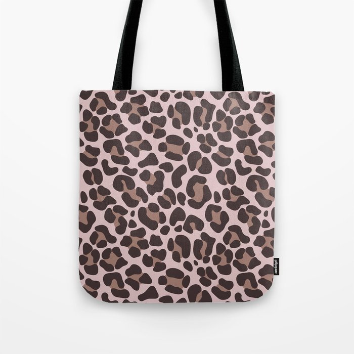 Leopard print in coffee tones Tote Bag