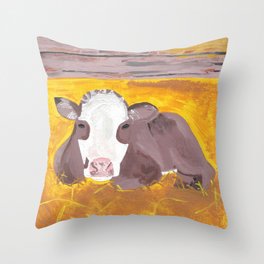 A Heifer Calf Named Darla Throw Pillow