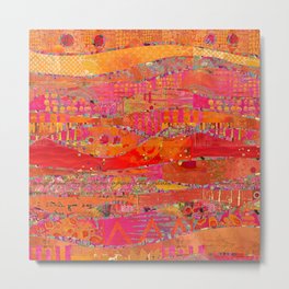 Firewalk Abstract Art Collage Metal Print | Digital, Collage, Abstract 