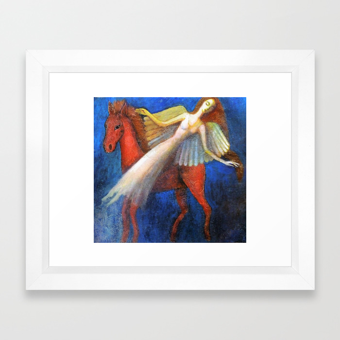 Angel Horse Framed Art Print By Alicemason Society6
