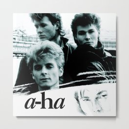 The Band A-ha Three Member Metal Print