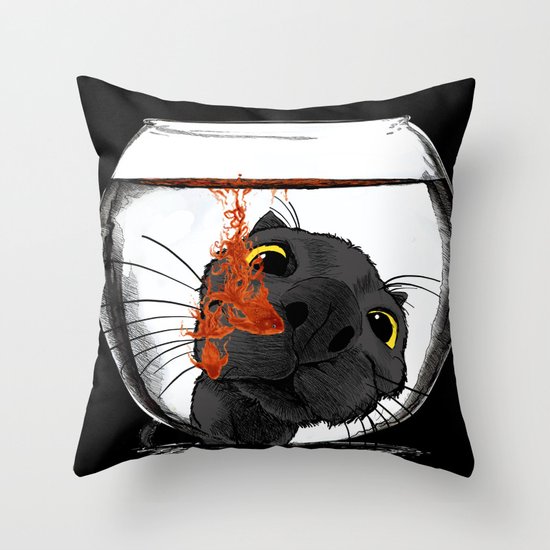 Color Drop Throw Pillow
