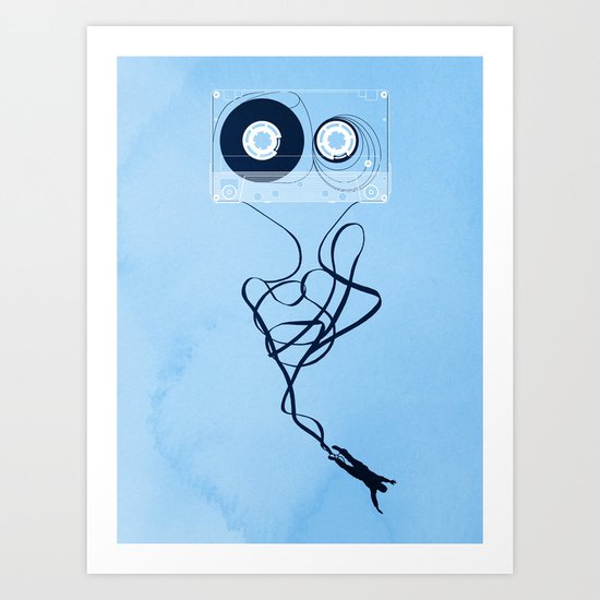 Fast Forward Art Print