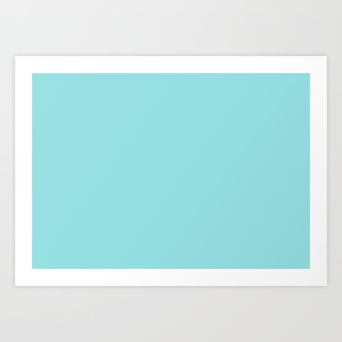 Island Paradise Pantone Fashion Color Spring Summer 2017 Solid Island Paradise Pantone Fashion Color Spring Summer 2017 Solid Art Print
