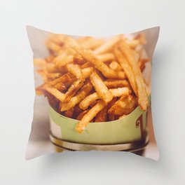 Fries in French Quarter, New Orleans Throw Pillow