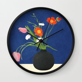 Flowers in a Vase 05 Wall Clock