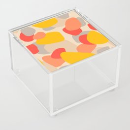 Fragments - abstract pattern in warm colors Acrylic Box