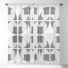 Simple arch shapes collection 2 Sheer Curtain