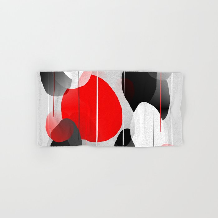 red and gray towels