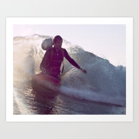 Greenough Films Kneeboard Wake Art Print