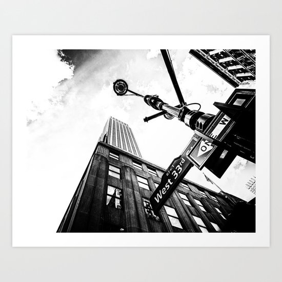 West 33rd street Art Print