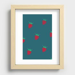 Crown Strawberry Recessed Framed Print