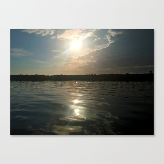 River Sun Canvas Print