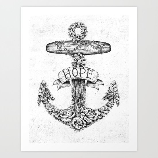 Hope Anchors Art Print