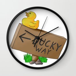 Ducky Way Wall Clock