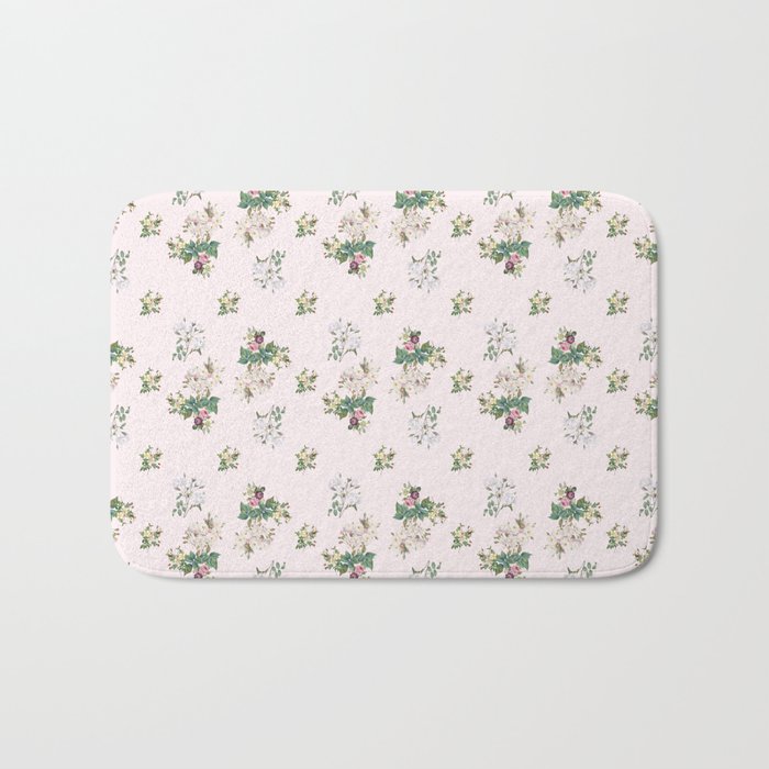 PINK VINTAGE GARDEN Bath Mat