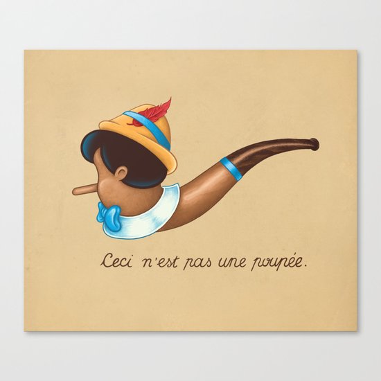 This is not a puppet Canvas Print