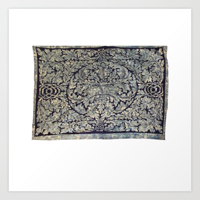 Green man online tapestry