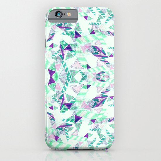 Kaleidoscopic print illustration iPhone & iPod Case