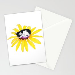 Sunflower Kitten Stationery Card